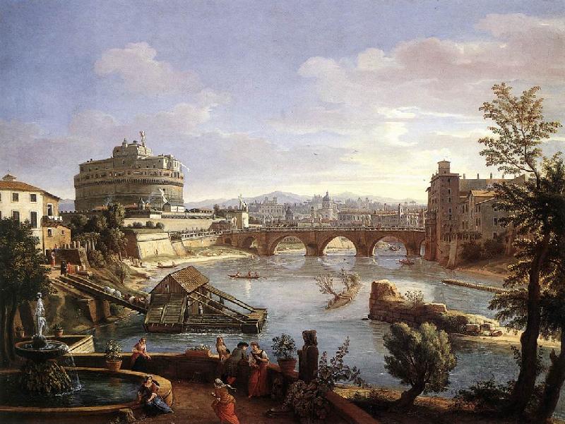 WITTEL, Caspar Andriaans van The Castel Sant Angelo from the South oil painting picture